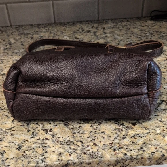 Portland Leather Medium Crossbody-- Coldbrew - Picture 3 of 6